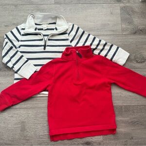 J Crew Quarter Zips (2) Primrose Size XXS